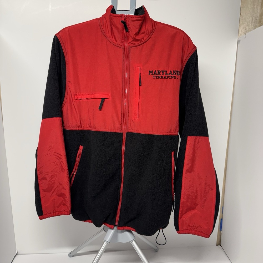 Vintage Maryland Terrapins Heisman Reebok Fleece Jacket Men's Large NCAA